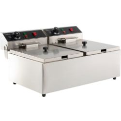 Elektro tischfriteuse 2x6 liter | Combisteel 7455.1008