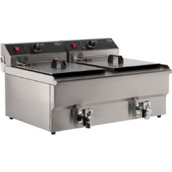 Elektrische Tischfritteuse 2x10 liter | Combisteel 7455.1007