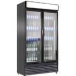 Kühlschrank 2 glastüren BEZ-780 GD SCHWARZ | Combisteel 7455.1394