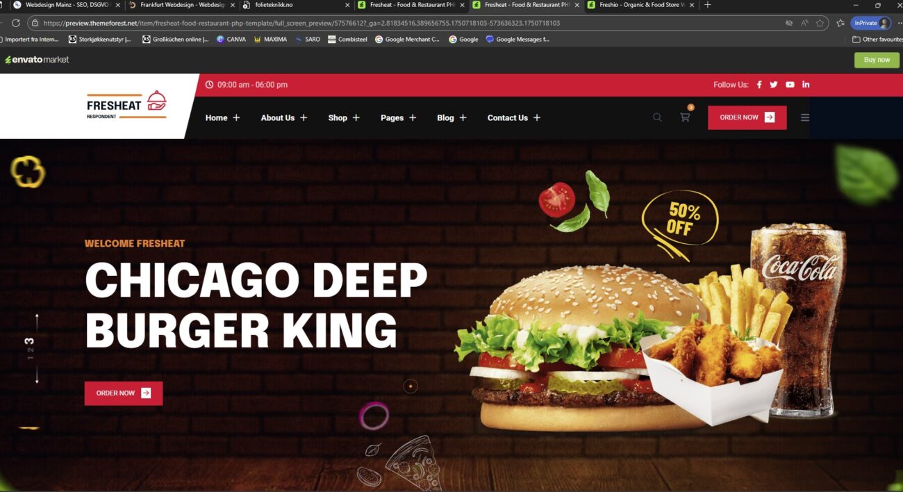 webdesign burger