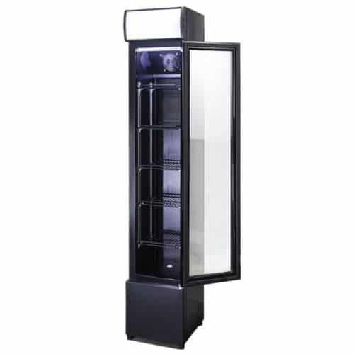 Kühlschrank glastür schmall schwarz | CombiSteel 7455.1384