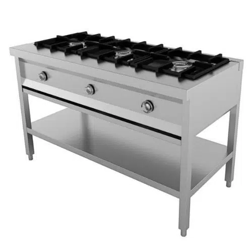 Gas Kochfeld Pfannenkuchen 3 brenner – Combisteel 7003.0910 - 7003.0910