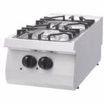 Gastro Heavy Duty Kochfeld - 2 Brenner - Einzeleinheit - 70 cm Tief - Gas | Maxima 09396001