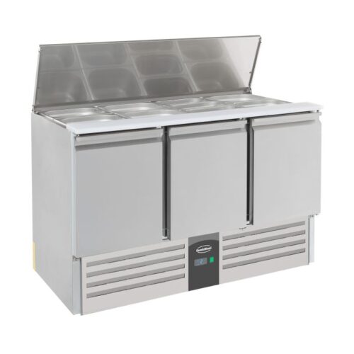 Combisteel Gekühlte Saladette - 3 Türen - B1370xT700xH870mm - 7950.0094 - 7950.0094