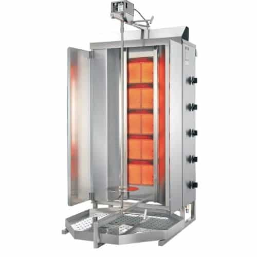 Potis Dönergrill / Gyrosgrill Erdgas GD5 - achteckige Fettwanne | POTIS 423936