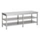 600 Arbeitstisch 2 Regalböden 2800 | Combisteel 7812.0284