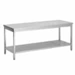 Edelstahl-Grillbank mit Untergestell 600 | Flachverpackt | B400xT600xH600mm | Combisteel 7333.1500