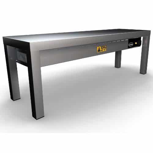 Aufsatzbord keramisch beheizt 1 stufig 1000 3 Heizer von 250W | Combisteel 7020.0700