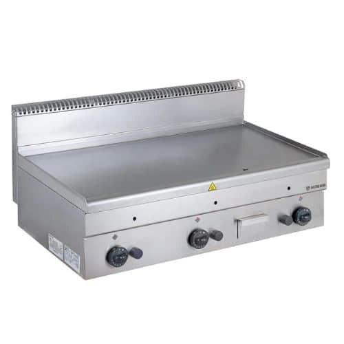 Gas-Grillplatte Serie 66 - 100/60 glatt Tischgerät | GastroHero GH-MG106-03-003 | 426516