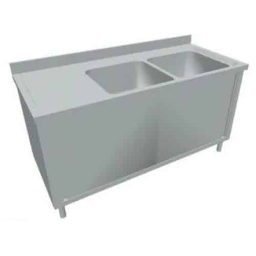Spülschrank, Schiebetüren