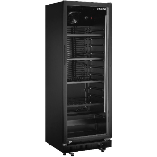 Saro Gastro Glastuerkuehlschrank Schwarz GTK 360 B620xT635xH1732mm 437-1012