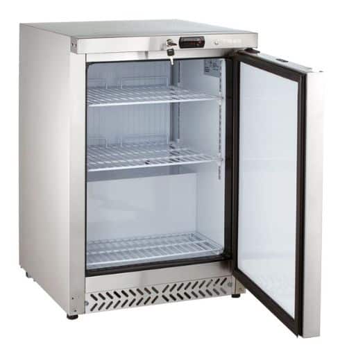Lagerkühlschrank Eco 170 Edelstahl | GastroHero GH-SRH20S | 428061