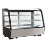 Kühlvitrine ECO 160 Liter, 880 mm, mit LED-Beleuchtung und 2 Ablagen | GastroHero GH-KV-160 | 428111