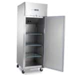 Gastro Kühlschrank - 600 l - 3 Einstellbare Regale (2/1 GN) - Rostfreier Stahl - auf Rädern | Maxima 09400003
