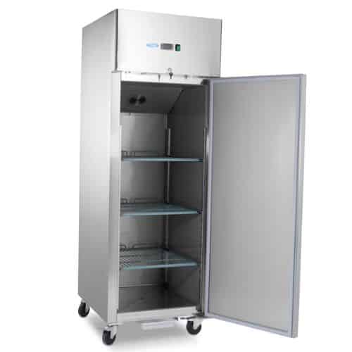 Gastro Kühlschrank - 600 l - 3 Einstellbare Regale (2/1 GN) - Rostfreier Stahl - auf Rädern | Maxima 09400003