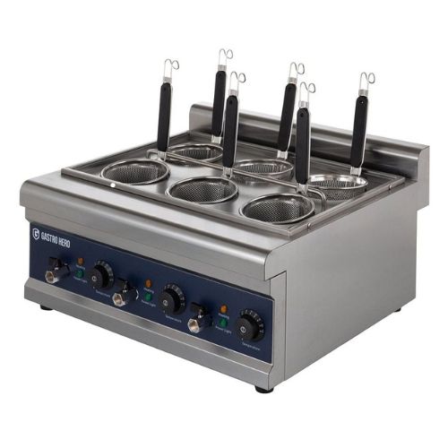 Elektrischer Nudelkocher - 6 Siebe - 24.5 liter - GastroHero GH-ENK6