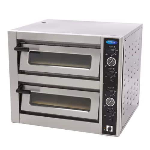 Gastro Pizzaofen - Passt 4 x Ø 30 cm Pizzas - Doppeldeck | Maxima 09370030