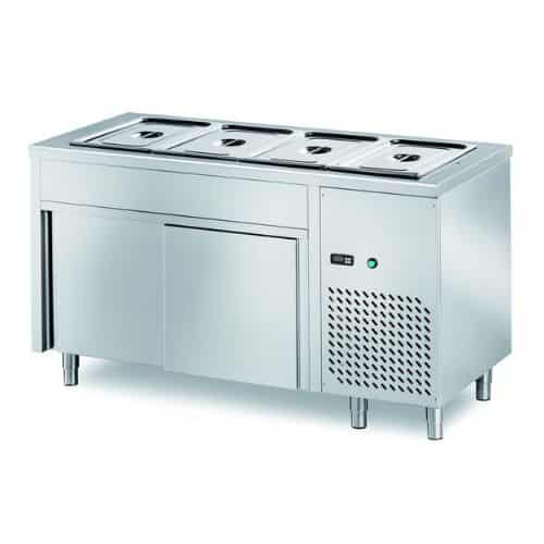 Selbstbedienungskühltisch PROFI mit Schiebetüren 1200x700x890 - 3x GN 1/1 | GastroHero GH-SVP/12