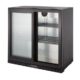 Barkühlschrank ECO 230 mit Schiebetüren schwarz, LED Beleuchtung, unterbaubar | GastroHero GH-BKS-230ST