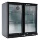 Barkühlschrank ECO 230 mit Klapptüren schwarz, LED Beleuchtung, unterbaubar | GastroHero GH-BKS-230KT