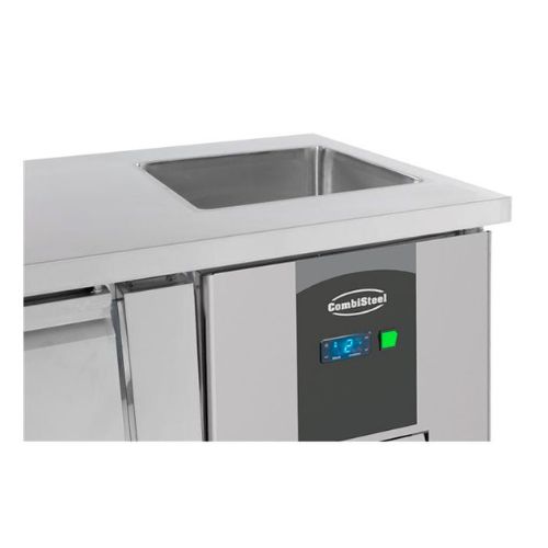 Kühltisch spülbecke 3 türen 700 - Combisteel 7450.0215