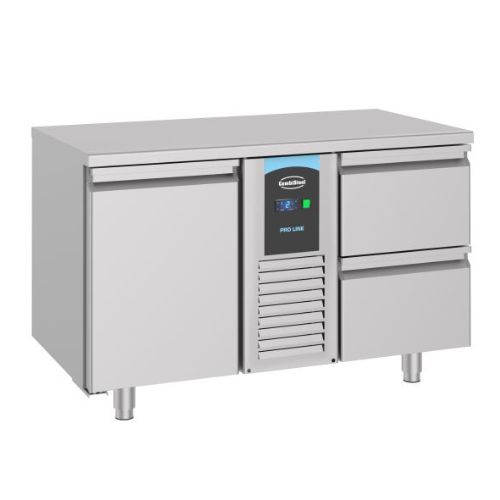 Kühltisch 1 tür und 2 schubladen monoblock energy line 700- Combisteel 7489.5350