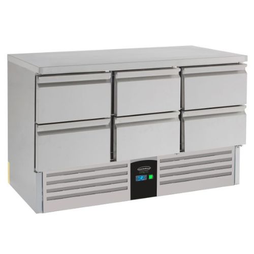 Kühltisch 6 Schubladen Energy Line ausgestattet mit Verdampfer