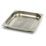 Gastro Gastronormbehälter - 2/3 GN - 4 cm Tief - Edelstahl - Perforiert - 09367669