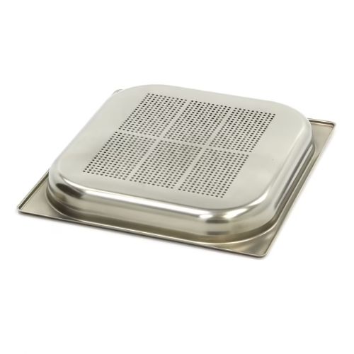 Gastro Gastronormbehälter - 2/3 GN - 4 cm Tief - Edelstahl - Perforiert - 09367669