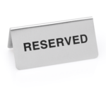 Hinweisschild "Reserved" Set