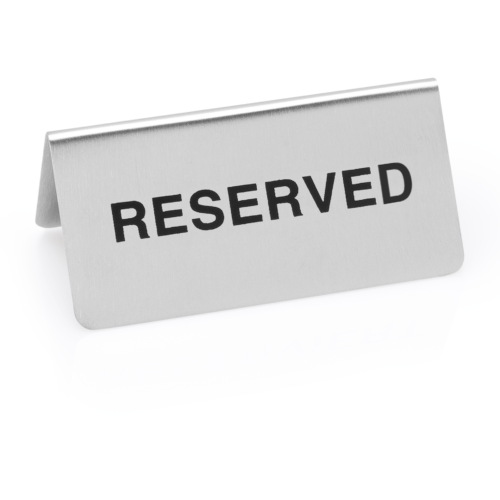 Hinweisschild "Reserved" Set – Bild 1