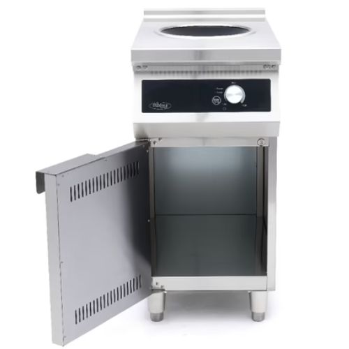 Maxima Gastro Induktions Wokkocher 700 – Ø28cm – 5000W – mit Untergestell - 09371300