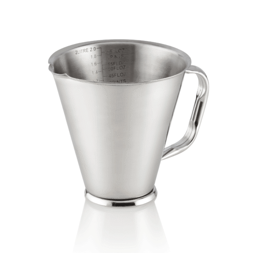 Messbecher, auf Fuß, Ø 17,5 cm, 2 ltr., Chromnickelstahl - 1006200 - 1006200