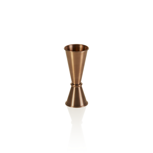 Jigger, Ø 4,5 cm, Höhe 11,5 cm, 2,5/5 cl, bronze, Chromnickelstahl, PVD Beschichtung - 1008201 - 1008201