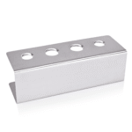Eiswaffelständer, mit 4 Löchern, 27 x 9,5 x 8,2 cm, Chromnickelstahl - 1457202 - 1457202