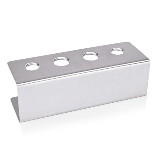 Eiswaffelständer, mit 4 Löchern, 27 x 9,5 x 8,2 cm, Chromnickelstahl - 1457202 - 1457202