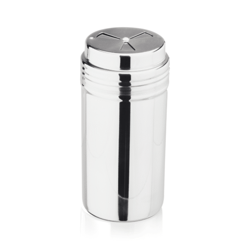 Multistreuer Set, mit 3 Lochgrößen, Ø 7 cm, Höhe 14,5 cm, Set á 6 Stück, Chromnickelstahl - 1465040 - 1465040