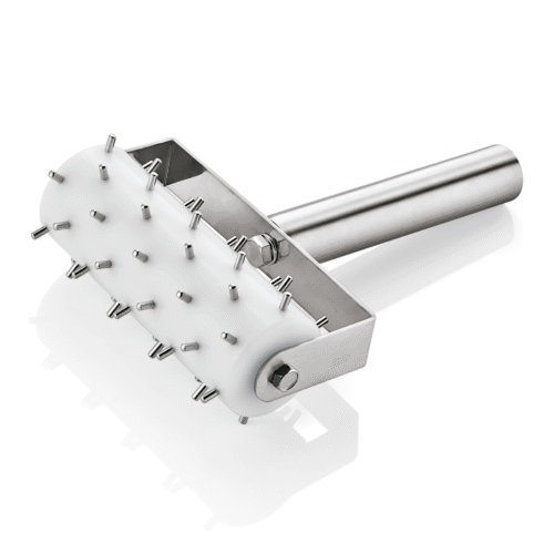 Stipproller, mit 0,5 cm langen Stippen, 20,5 x 14 cm, Chromnickelstahl, Kunststoff - 1502125 - 1502125