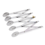 Teigschneider, 5 Rädchen Ø 5 cm, 24 cm, mit justierbarer max. Schnittbreite 12 cm, Edelstahl - 1507005 - 1507005