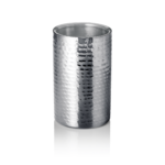 Flaschenkühler, Ø 12 cm, Höhe 19 cm, gehämmert, doppelwandig, Chromnickelstahl - 1534190 - 1534190