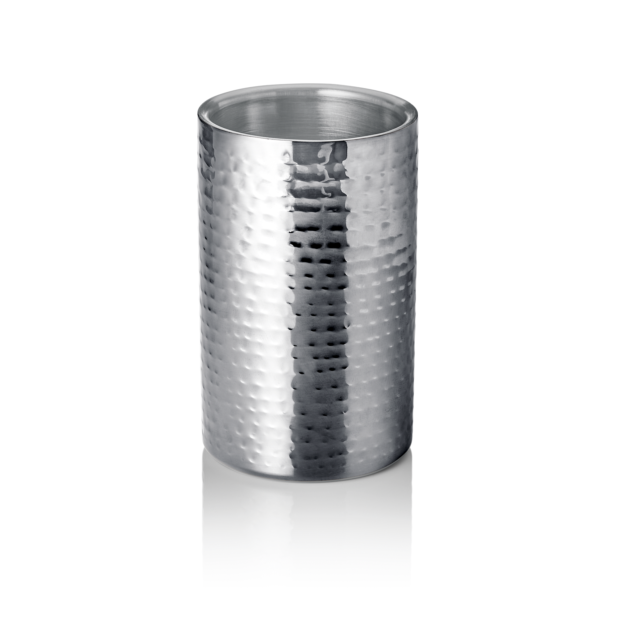 Flaschenkühler, Ø 12 cm, Höhe 19 cm, gehämmert, doppelwandig, Chromnickelstahl - 1534190 - 1534190 Flaschenkühler, Ø 12 cm, Höhe 19 cm, gehämmert, doppelwandig, Chromnickelstahl - 1534190 - 1534190