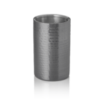 Flaschenkühler, Ø 12 cm, Höhe 19 cm, gehämmert, gun metal, doppelwandig, Chromnickelstahl, PVD Beschichtung - 1534191 - 1534191