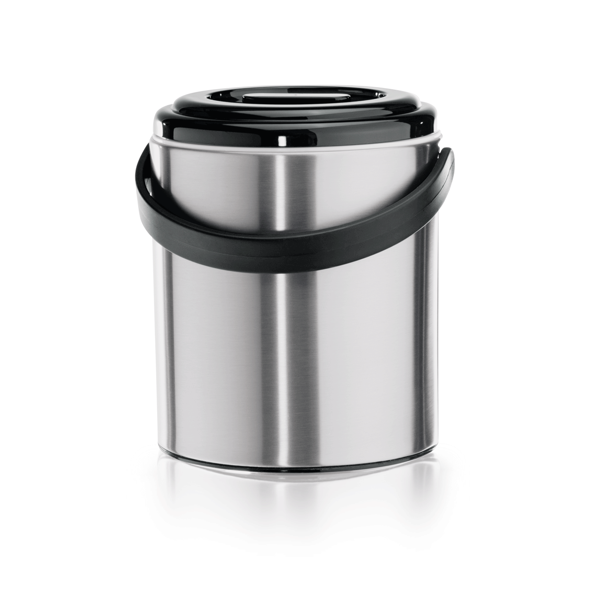 Eiseimer, mit Zange, Ø 15 cm, Höhe 20,5 cm, 2,2 ltr., Edelstahl, Kunststoff - 1536220 - 1536220 Eiseimer, mit Zange, Ø 15 cm, Höhe 20,5 cm, 2,2 ltr., Edelstahl, Kunststoff - 1536220 - 1536220