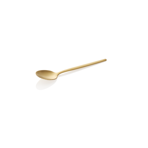 Espressolöffel Set ALEX GOLD, mit gold, matter PVD Beschichtung, 11 cm, Set á 12 Stück, Chromnickelstahl 18/10 - 1612304 - 1612304