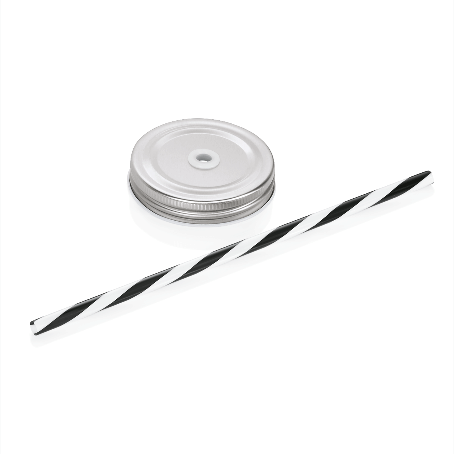 Limobecher Caro Set Deckel, mit Trinkhalm, Set á 6 Stück, silber, Weißblech - 1789445 - 1789445 Limobecher Caro Set Deckel, mit Trinkhalm, Set á 6 Stück, silber, Weißblech - 1789445 - 1789445