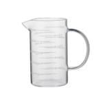 Messbecher, Ø 8 cm, 0,5 ltr., mit 50 ml Skalierung, Borosilikatglas - 1821050 - 1821050