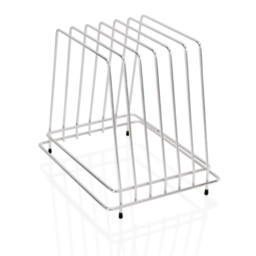 Schneidbretthalter für 6 Bretter bis max. 2,5 cm, 29,5 x 23,5 x 27,5 cm, Chromnickelstahl - 1830006 - 1830006