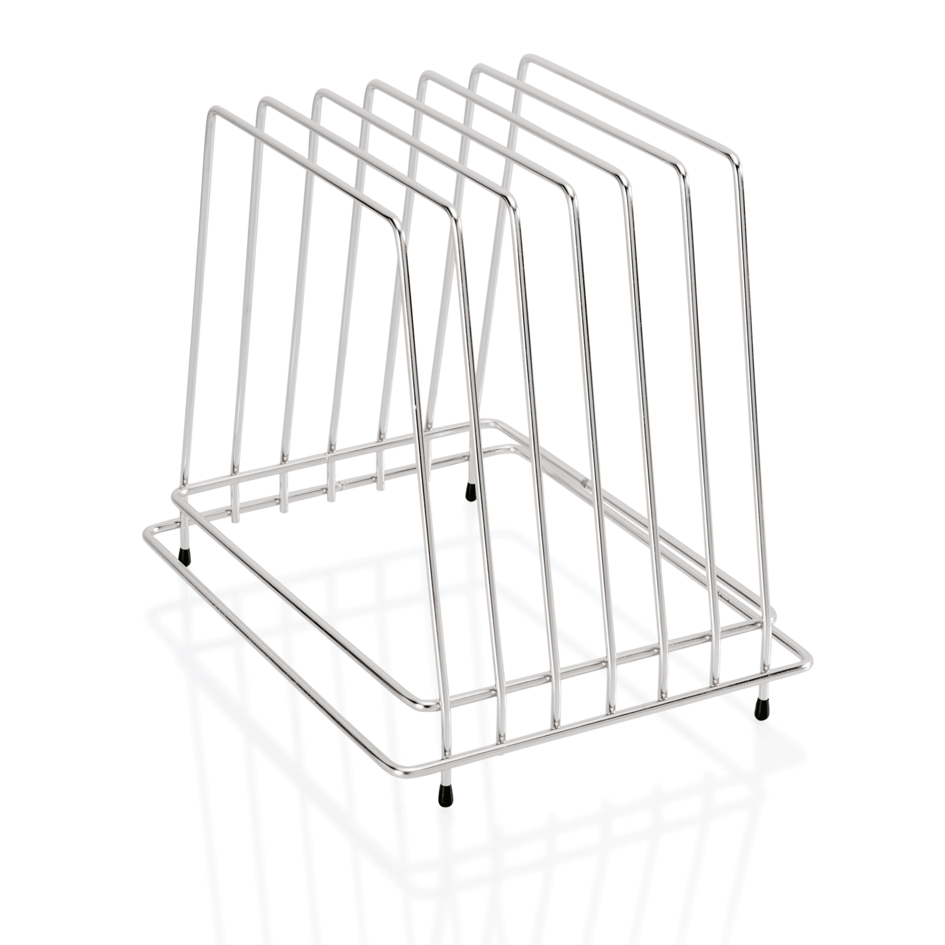 Schneidbretthalter für 6 Bretter bis max. 2,5 cm, 29,5 x 23,5 x 27,5 cm, Chromnickelstahl - 1830006 - 1830006 Schneidbretthalter für 6 Bretter bis max. 2,5 cm, 29,5 x 23,5 x 27,5 cm, Chromnickelstahl - 1830006 - 1830006