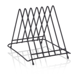 Schneidbretthalter für 6 Bretter bis max. 2,8 cm, 34,5 x 26,5 x 27,5, Chromnickelstahl, pulverbeschichtet schwarz - 1830206 - 1830206