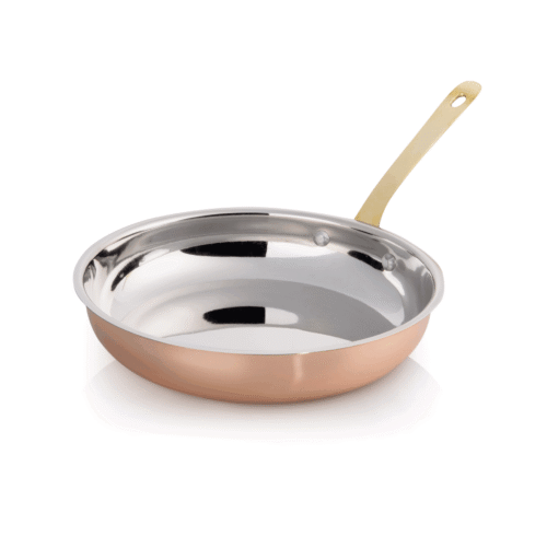 Flambierpfanne STEEL & STYLE AMBER, Ø 23,5 cm, 1,1 ltr., Kupfer, Messing, Chromnickelstahl - 2010221 - 2010221